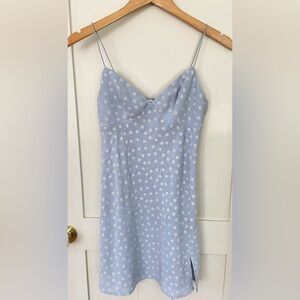 Hello Molly Mini Blue Flower Slip Dress Sz 10